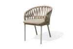 63243 Flat Woven Strap outdoor dining chair
