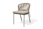 Flat Woven Strap outdoor dining chair
