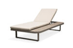 Aluminum Outdoor Sun Lounger with Polywood Side Table 82692 - Image 2