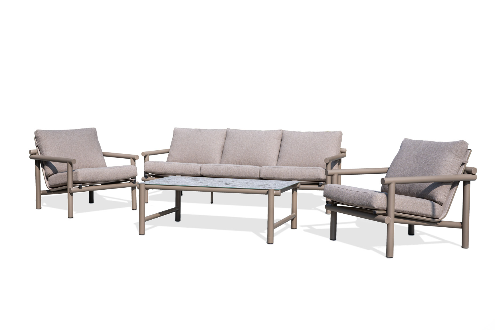 cherishoutdoor-lounge-sofa-set42511-311s Outdoor Lounge Sofa Set with Round Aluminum Frame 42511-311 - Image 1