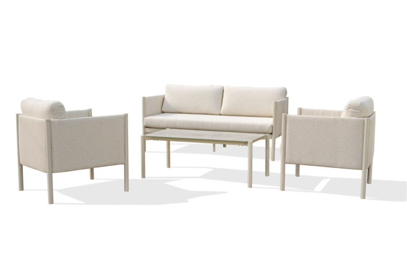 49331 outdoor bouclé upholstered sofa set