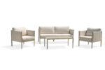 Modern Outdoor Bouclé Upholstered Sofa Set with Aluminum Frame 49331 - Image 2