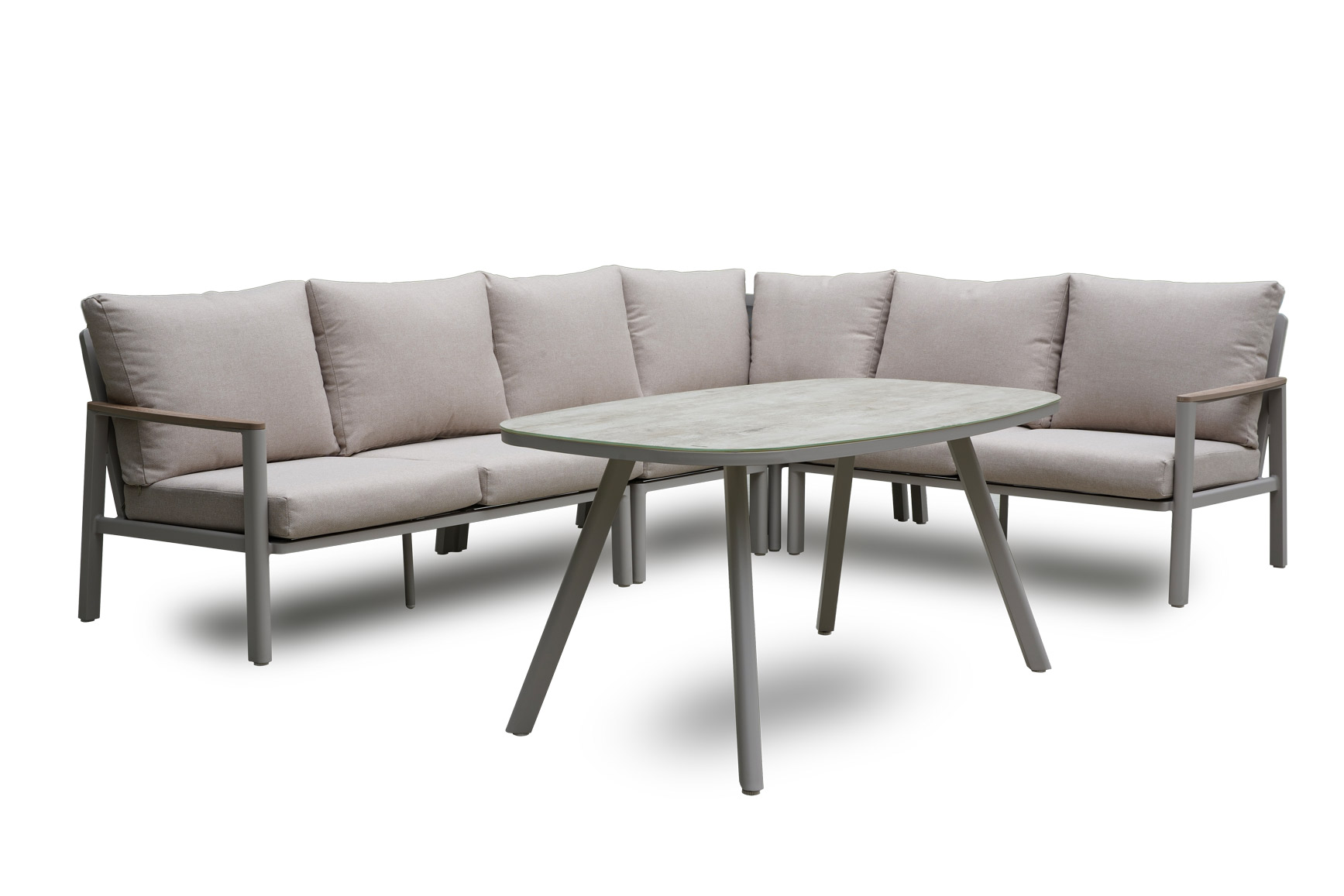 52555-cherishoutdoor-aluminium-corner-sofa-set-s 52555 outdoor modular corner dining sofa set with tunnel aluminum frame and Textilene