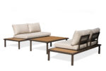 Outdoor Modular Sofa Set Collection with Integrated Polywood Side Table 51660 - Image 3